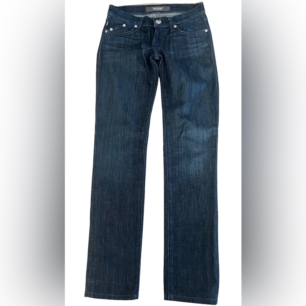 Rock & Republic BERLIN SKINNY Dark Wash Denim Jeans W/Bling Embroidery 25 31x31